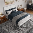 Berkshire Queen Wood Low Profile Platform Bed in White