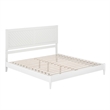 Berkshire King Wood Low Profile Platform Bed in White