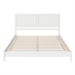 Berkshire King Wood Low Profile Platform Bed in White