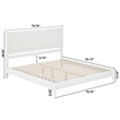 Berkshire King Wood Low Profile Platform Bed in White