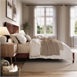 Berkshire King Wood Low Profile Platform Bed in Walnut