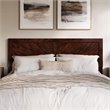 Berkshire King Wood Low Profile Platform Bed in Walnut