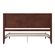 Berkshire King Wood Low Profile Platform Bed in Walnut