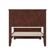 Naples Twin XL Wood Low Profile Platform Bed with Matching Footboard in Walnut