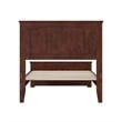 Naples Twin XL Wood Low Profile Platform Bed with Matching Footboard in Walnut