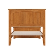 Naples Twin XL Low Profile Platform Bed with Matching Footboard in Light Toffee