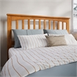 Becket Full Wood Low Profile Platform Bed in Light Toffee