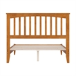Becket Full Wood Low Profile Platform Bed in Light Toffee
