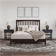 Becket Queen Wood Low Profile Platform Bed in Espresso