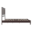Becket Queen Wood Low Profile Platform Bed in Espresso
