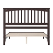 Becket Queen Wood Low Profile Platform Bed in Espresso