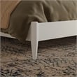 Becket Queen Wood Low Profile Platform Bed in White