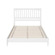 Becket Queen Wood Low Profile Platform Bed in White