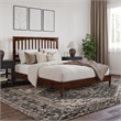Becket Queen Wood Low Profile Platform Bed in Walnut