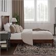 Becket Queen Wood Low Profile Platform Bed in Walnut