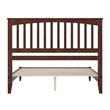 Becket Queen Wood Low Profile Platform Bed in Walnut