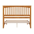 Becket Queen Wood Low Profile Platform Bed in Light Toffee