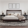 Becket King Wood Low Profile Platform Bed in Espresso
