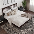 Becket King Wood Low Profile Platform Bed in Espresso