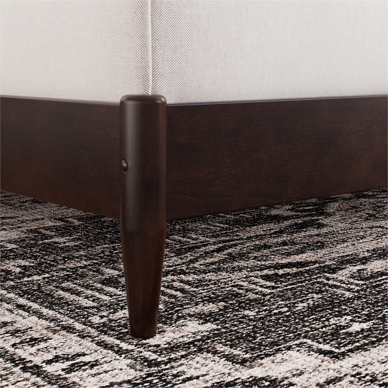 Becket King Wood Low Profile Platform Bed in Espresso