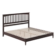 Becket King Wood Low Profile Platform Bed in Espresso