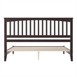 Becket King Wood Low Profile Platform Bed in Espresso