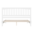 Becket King Wood Low Profile Platform Bed in White