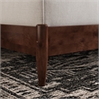 Becket King Wood Low Profile Platform Bed in Walnut