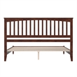 Becket King Wood Low Profile Platform Bed in Walnut