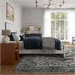 Naples Queen Wood Low Profile Platform Bed with Matching Footboard in White