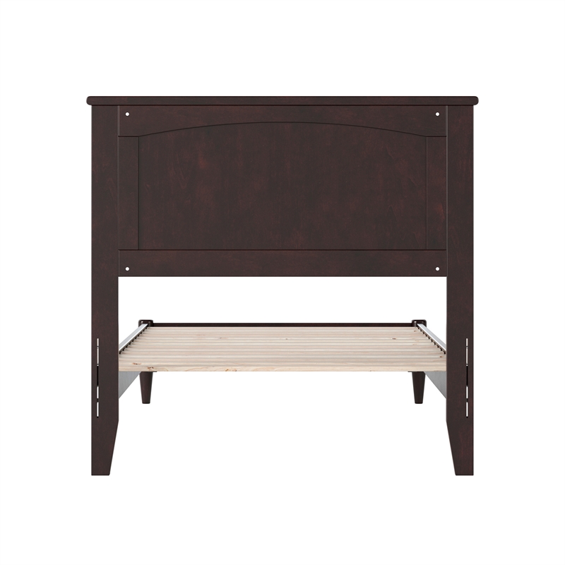 Naples Twin XL Wood Low Profile Platform Bed in Espresso