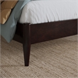 Naples Twin Wood Low Profile Platform Bed in Espresso