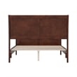 Valencia Full Low Profile Wood Platform Bed with Matching Footboard in Walnut