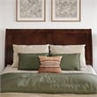 Valencia Full Low Profile Wood Platform Bed with Matching Footboard in Walnut