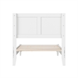 Berkshire Twin XL Wood Low Profile Platform Bed in White