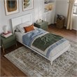 Berkshire Twin XL Wood Low Profile Platform Bed in White