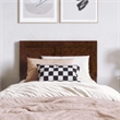 Berkshire Twin XL Wood Low Profile Platform Bed in Walnut