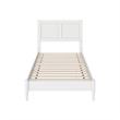 Berkshire Twin Wood Low Profile Platform Bed in White