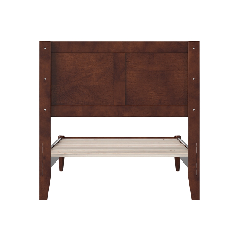 Berkshire Twin Solid Wood Low Profile Platform Bed in Walnut