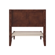 Berkshire Twin Wood Low Profile Platform Bed in Walnut