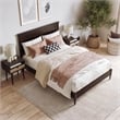 Naples Full Wood Low Profile Platform Bed in Espresso
