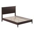 Naples Full Wood Low Profile Platform Bed in Espresso
