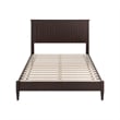 Naples Full Wood Low Profile Platform Bed in Espresso