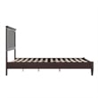 Naples Full Wood Low Profile Platform Bed in Espresso
