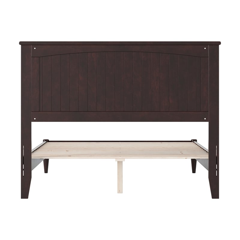 Naples Full Wood Low Profile Platform Bed in Espresso
