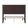 Naples Full Wood Low Profile Platform Bed in Espresso