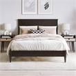 Naples Full Wood Low Profile Platform Bed in Espresso
