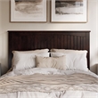 Naples Queen Wood Low Profile Platform Bed in Espresso