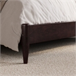 Naples Queen Wood Low Profile Platform Bed in Espresso