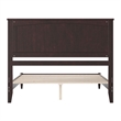 Naples Queen Wood Low Profile Platform Bed in Espresso